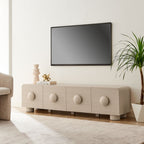 Sonnet 69" Low Profile TV Stand | Black &amp; Ash Finish Options | Low Profile Media Console | Wood Grain Paper Laminate | Non-Marking Foot Glides | Full-Glide Drawers image 0