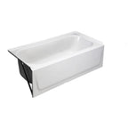 Briggs 60"W x 30"D x 14-1/4"H Bathtub | Pendant Series | Left Or Right Drain Location Options | White, Biscuit Or Bone Color Options | Slip Resistant Bottom | Porcelain Surface image 0