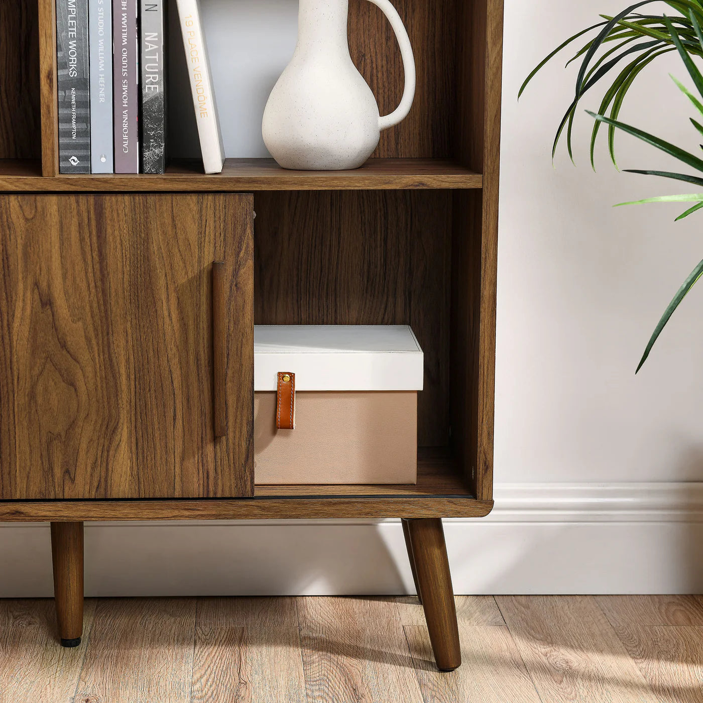 Transmit 59” Bookcase with Sliding Panel Doors image 6