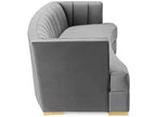 Encompass Channel-Tufted Performance Velvet Curved Sofa image 6