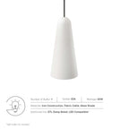 Beacon 1-Light Pendant Light | Clear Satin Brass, Opal Satin Brass, Opal Black | Ideal for Living Space, Bedroom, Kitchen, Dining room, Bathroom, Or Office | Pack of 3 image 4