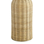 Santo White Natural Rattan Table Lamp with Dome Shade | Pack of 2 image 4