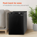 Magic Chef 2.6 Cu Ft Mini Fridge in Black Without Freezer | Energy Star Qualified | Black | 5 Year Warranty On Compressor | 2 Glass Shelves  | Reversible Door | Easy Installation image 12