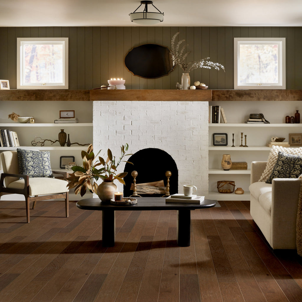 Grant Grove Mixed Width | Epic Plus Collection | Pacific Crest Shade | Hickory | Real Hardwood | Repel - Water Resist | 1.2 mm Veneer Thickness | 34.96 Sq. Ft. Per Carton image 0
