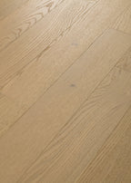 Empire Oak Plank | The Gallery Collection | Vanderbilt Shade | White Oak | Real Hardwood | 1.2 mm Veneer Thickness | 29.53 Sq. Ft. Per Carton | Wire Brushed Texture image 1