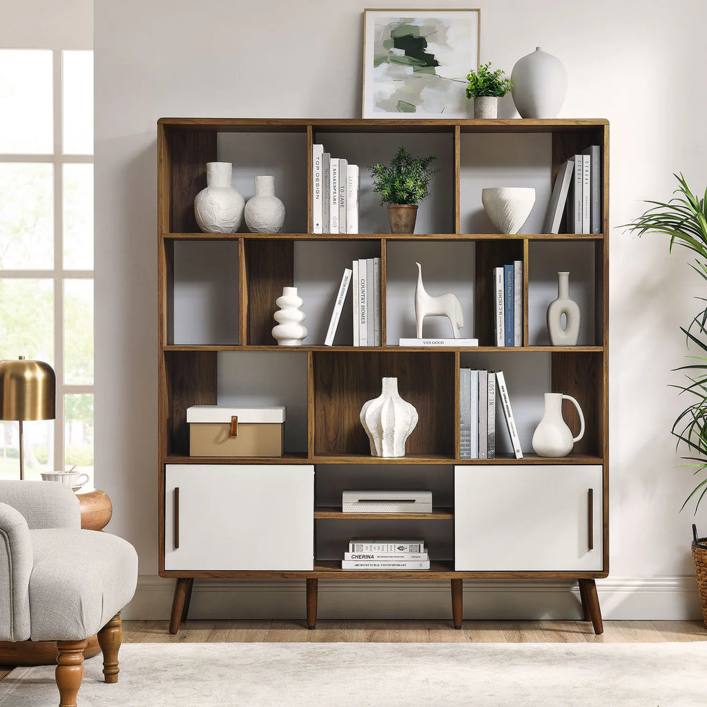 Transmit 59” Bookcase with Sliding Panel Doors image 16