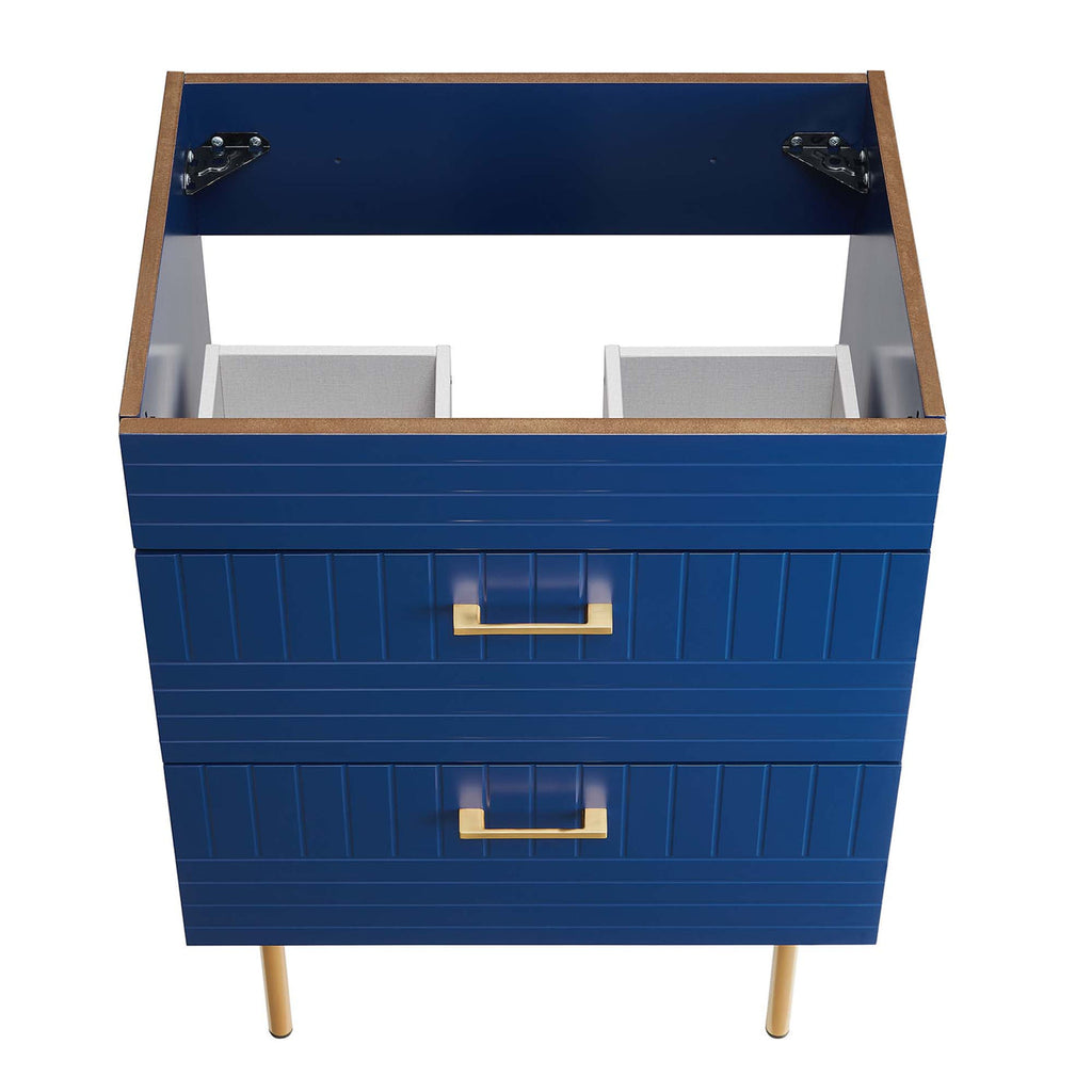 24" Bathroom Vanity In Blue Color (Sink Basin Not Included) | Daybreak Series | Modern Design Vanity With Basin For Homes, Hotels image 5