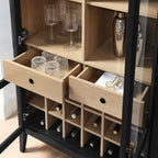 Nolan Arched Bar Cabinet in Black image 6