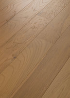 Empire Oak Plank | The Gallery Collection | Hearst Shade | White Oak | Real Hardwood | 1.2 mm Veneer Thickness | 29.53 Sq. Ft. Per Carton | Wire Brushed Texture (Copy) image 2