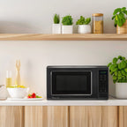 Magic Chef 0.9 Cu. Ft Countertop Microwave | 900 Watt | Black | 6 Auto Cooking Modes | Child Lock | Digital Display | 10 Power Levels |  8 Years Warranty On Magnetron image 1