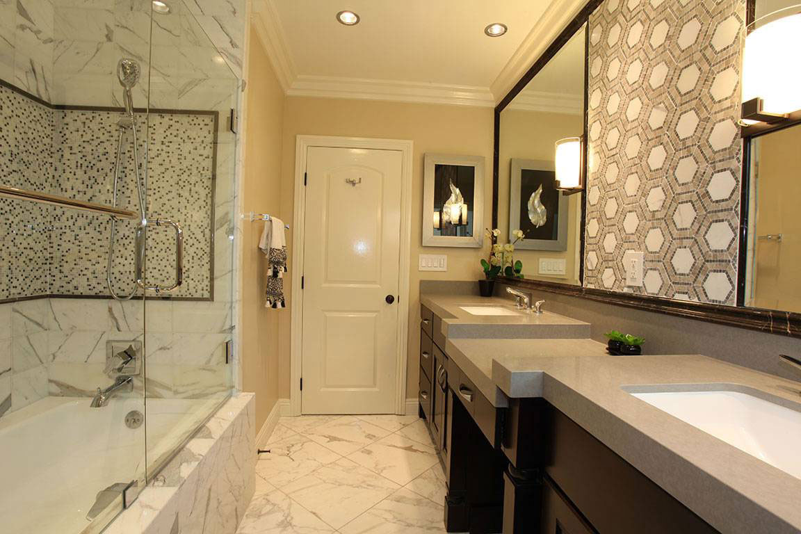 Pietra Calacatta Porcelain Tile | Modern Tile Collection | Porcelain | Marble | Greenguard Gold, USGBC/LEED | 4 or 8 Pieces Per Box image 3
