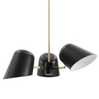 Briana 3-Light Pendant Light | White &amp; Black Color Options | Ideal for Living Space, Bedroom, Kitchen, Dining room, Bathroom, Or Office image 6