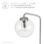 Silo Glass Globe and Metal Table Lamp | Pack of 2 image 3