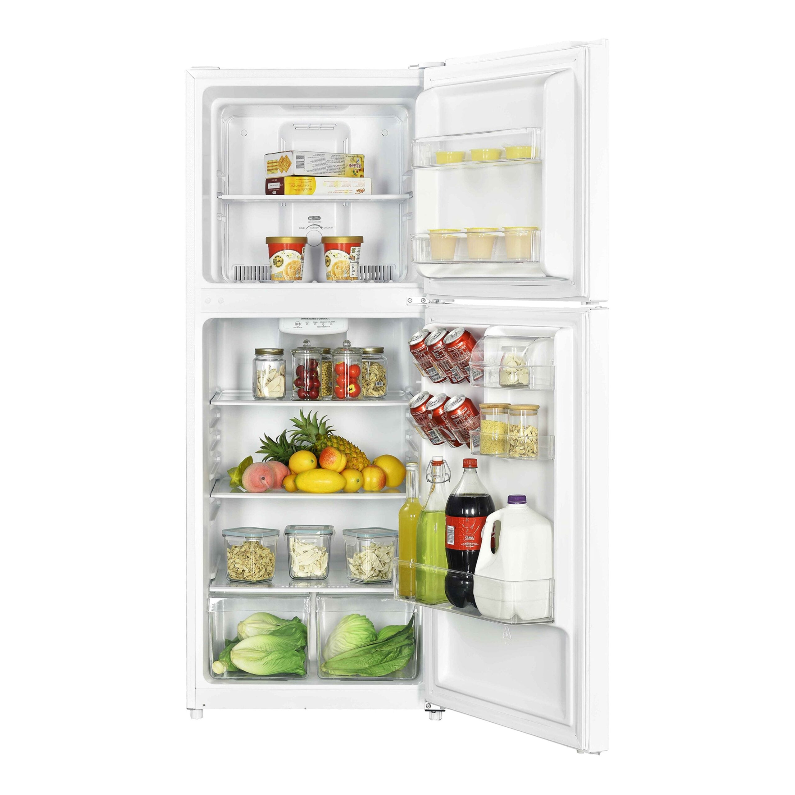 Magic Chef 10.1 Cu Ft Top Freezer Refrigerator in White | Energy Star Qualified | 5 Year Warranty On Compressor | Adjustable Shelves  | Gallon Door Storage | In-Door Can Holder image 15