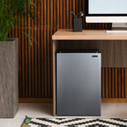 Magic Chef 4.4 Cu Ft Mini Fridge In Stainless Steel Look without Freezer | Energy Star Qualified | 5 Year Warranty On Compressor | 3 Glass Shelves  | Reversible Door | Easy Installation image 2