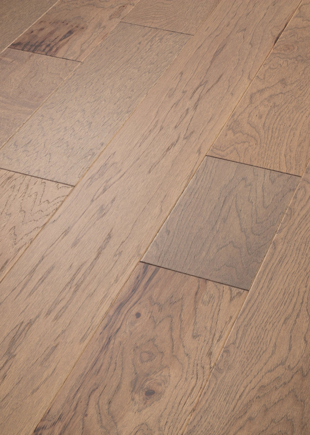 High Plains 6 3/8 | Repel Collection | Jute Shade | Hickory | Real Hardwood | Water Resistant | Scuff Resistant | 1.2 mm Veneer Thickness | 30.48 Sq. Ft. Per Carton | Wire Brushed Texture image 1