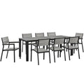 Maine 9-Piece Outdoor Patio Dining Collection image 0
