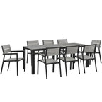 Maine 9-Piece Outdoor Patio Dining Collection image 0