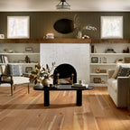 CastleWood Hickory | The Gallery Collection | Coat Of Arms Shade | Hickory | Real Hardwood | 3 mm Veneer Thickness | 31.09 Sq. Ft. Per Carton | Wire Brushed Finish image 0