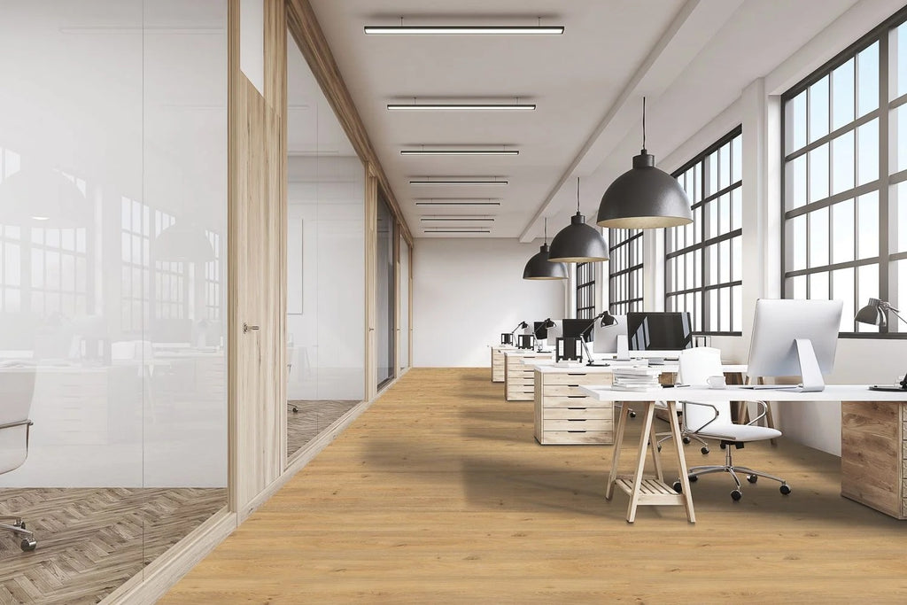 5 mm SPC Vinyl Flooring | 7" X 48" Plank | 1 mm IXPE Padding Attached | 22 Mil Wear Layer Plus 6 Mil UV Layer  | Click Lock Installation | Fortika Series 1050 | Fire Resistant | FloorScore® Certified | 1 Box (10 Planks) image 2