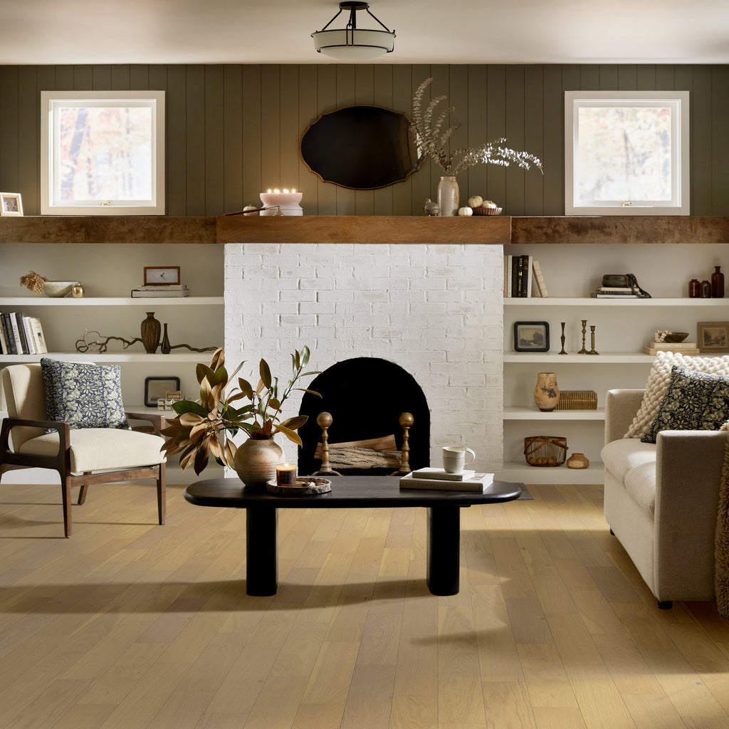 Empire Oak Herringbone | The Gallery Collection | Carnegie Shade | White Oak | UV Aluminum Oxide Finish | 1.2 mm Veneer Thickness | 27.9 Sq. Ft. Per Carton image 0