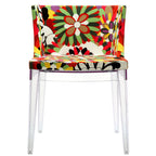 Flower Dining Side Chair in Transparent Clear image 1