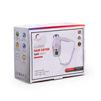 Roomwell UK 1600 Watt Wall Mount White Hair Dryer | 2 + 1-Year Extended Warranty at No Cost | Black Or White Color Options | Pack Of 4 image 5