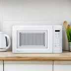 Magic Chef 0.7 Cu. Ft Countertop Microwave | 700 Watt | White Color | Digital Display | 6 Auto Cooking Modes | Child Lock | Auto Defrost Modes | 10 Power Levels image 12