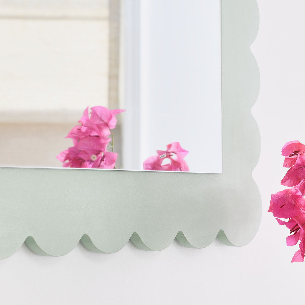Rectangle Wall Mirror | Emmeline Scalloped Series | Pack Of 3 image 5