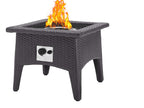 Vivacity Espresso Outdoor Patio Fire Pit Table image 5