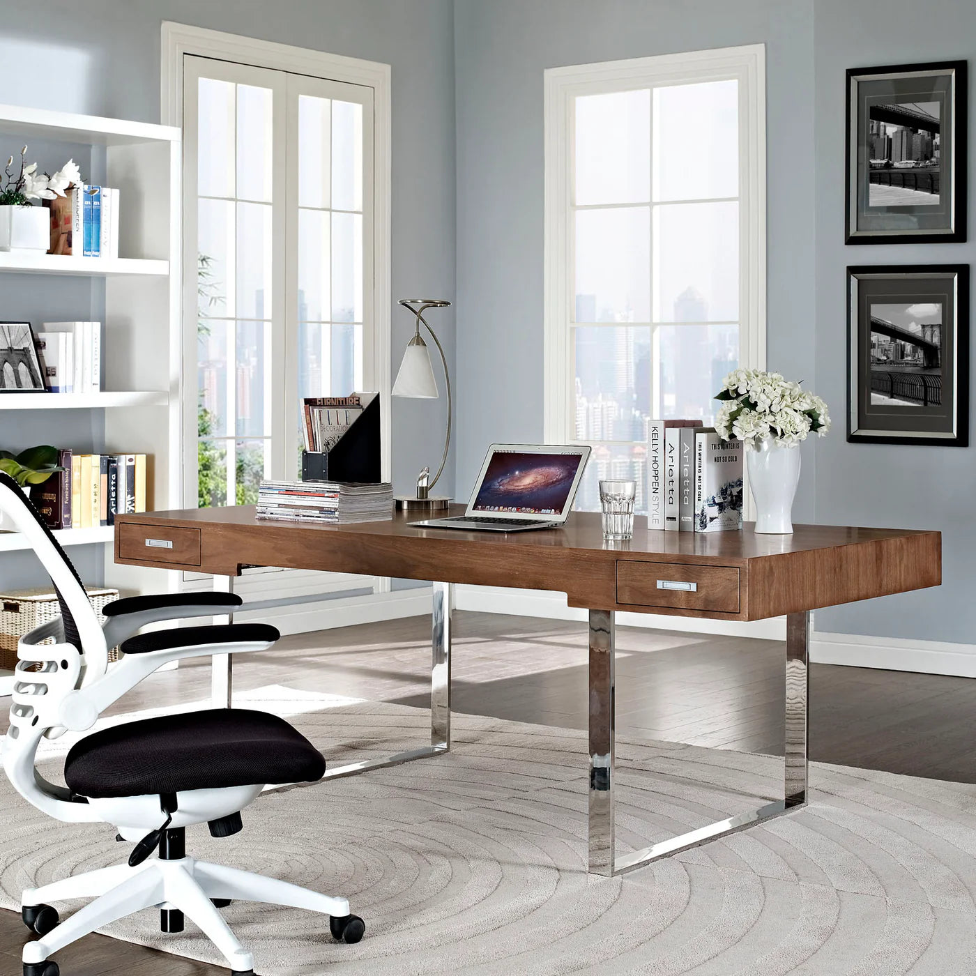 Tinker Walnut-Finished Office Desk image 0