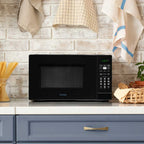 Countertop Microwave 900W Black | 0.9 Cu-Ft | Compact Kitchen Microwave image 4
