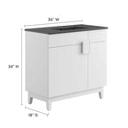 24" / 36" Miles Series Bathroom Vanity In Various Colors  | Modern Design Vanity With Basin For Homes, Hotels image 3