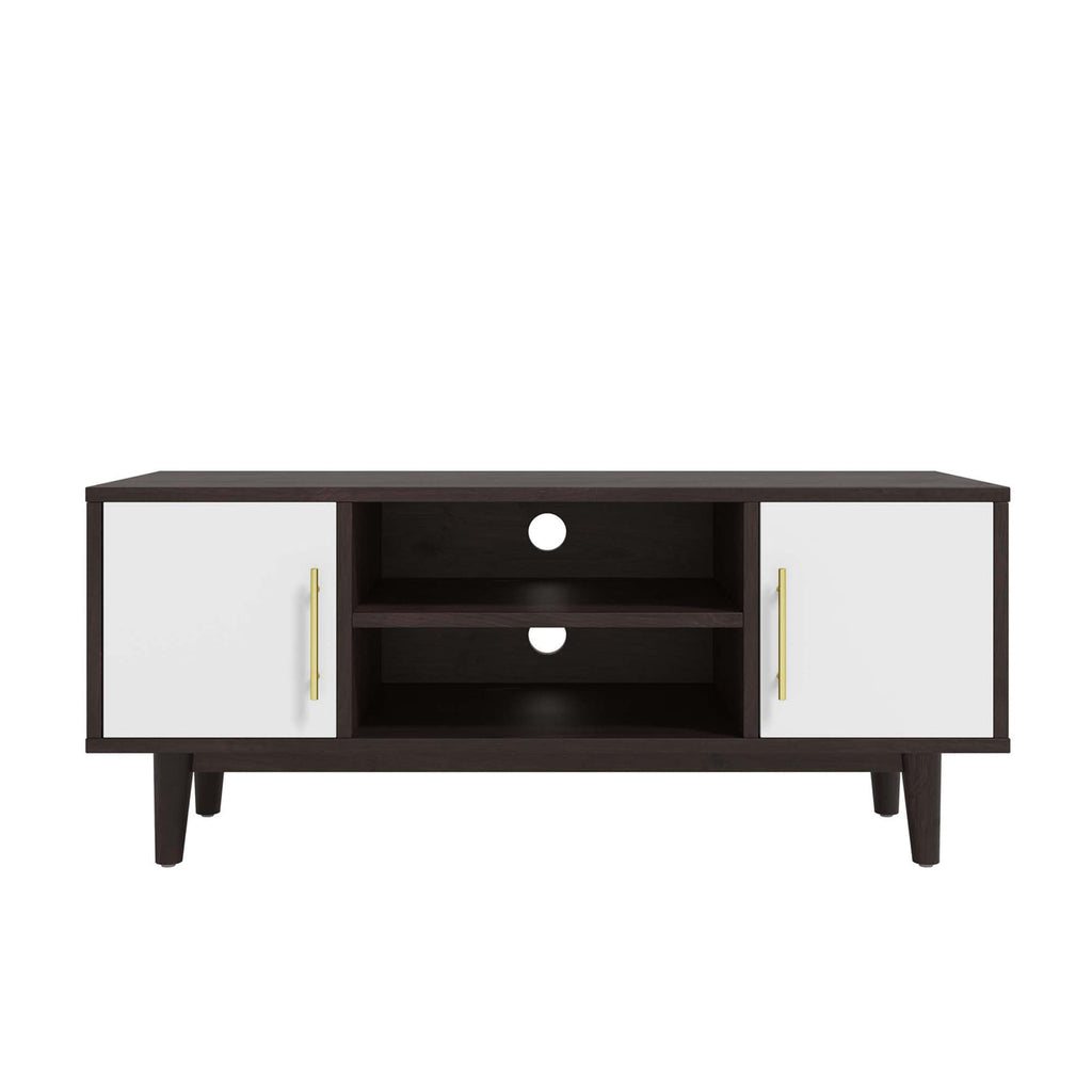 Daxton 43" TV Stand in White and Cappuccino image 3