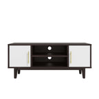 Daxton 43" TV Stand in White and Cappuccino image 3