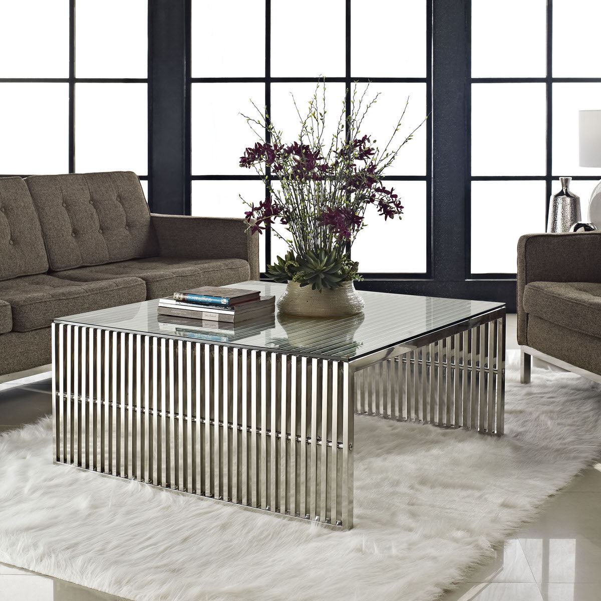 Silver Gridiron Coffee Table image 1