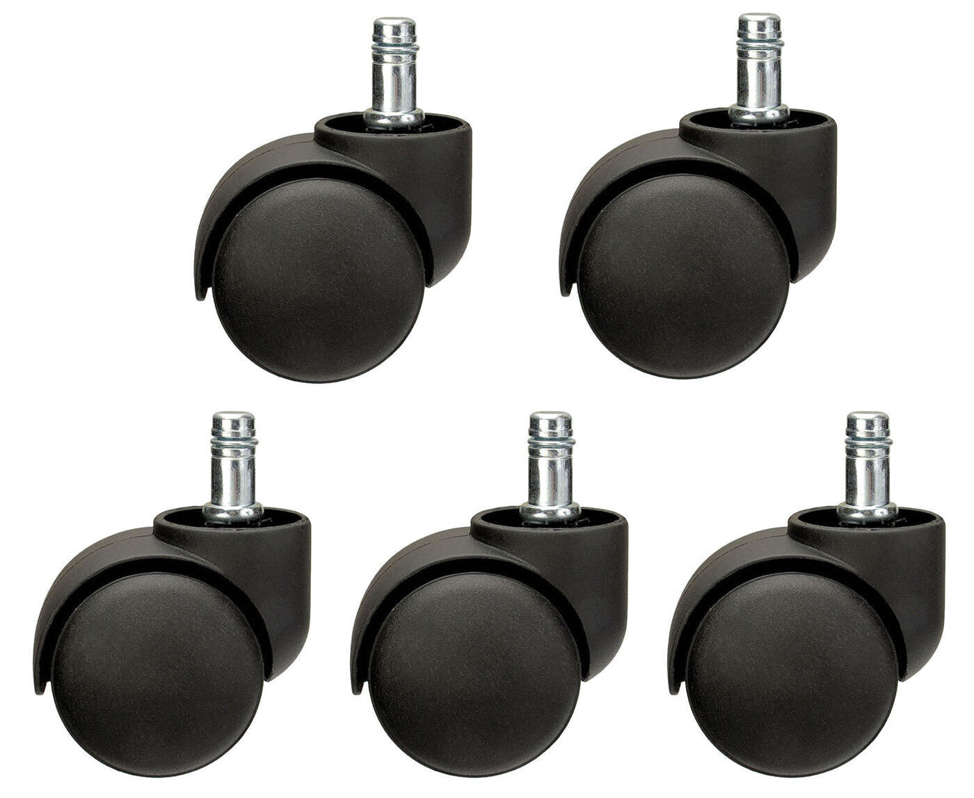 Set of 5 Caster Wheels for Office Chair image 1