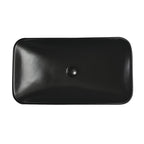Tuscany 28"W x 15-3/8"D Ceramic Rectangular Bathroom Vessel Sink | Matt Black, Matt Gray & White Color Options | Jonava Series | Premium Quality Ceramic Construction | Elegant Modern Style Design image 5