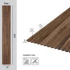 Small Slats Polystyrene Wood Slat Walls 112 in x 12 in - (Pack of 10) / 93 sqft image 8