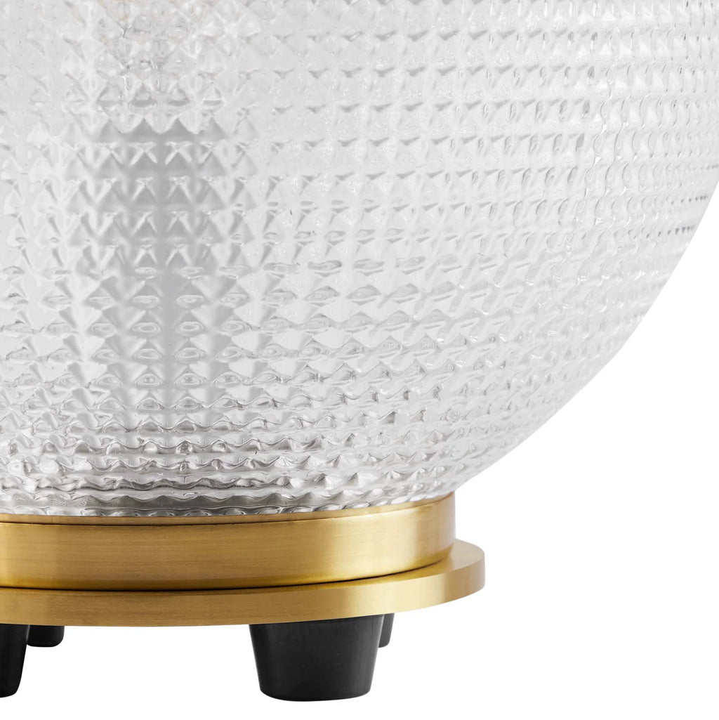Destiny Satin Brass Glass and Metal Table Lamp | Pack of 2 image 7