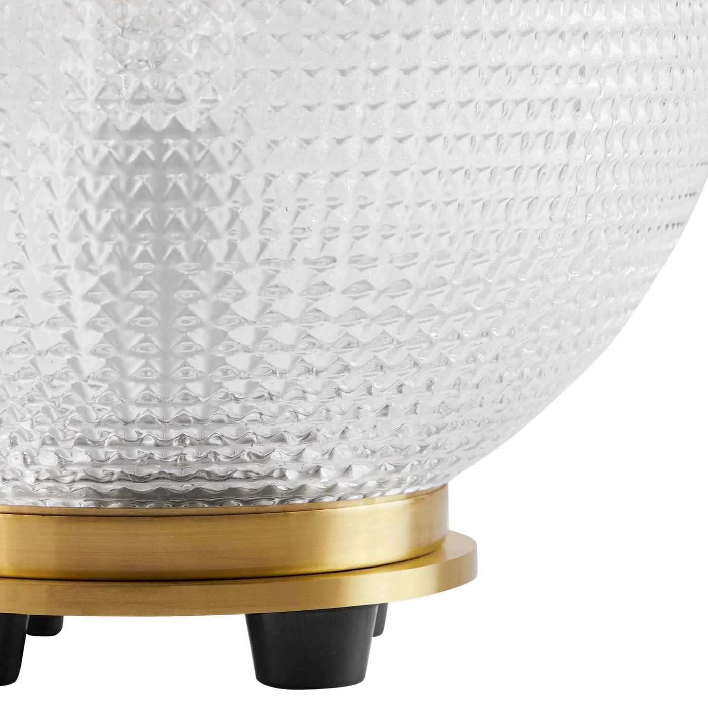 Destiny Satin Brass Glass and Metal Table Lamp | Pack of 2 image 7