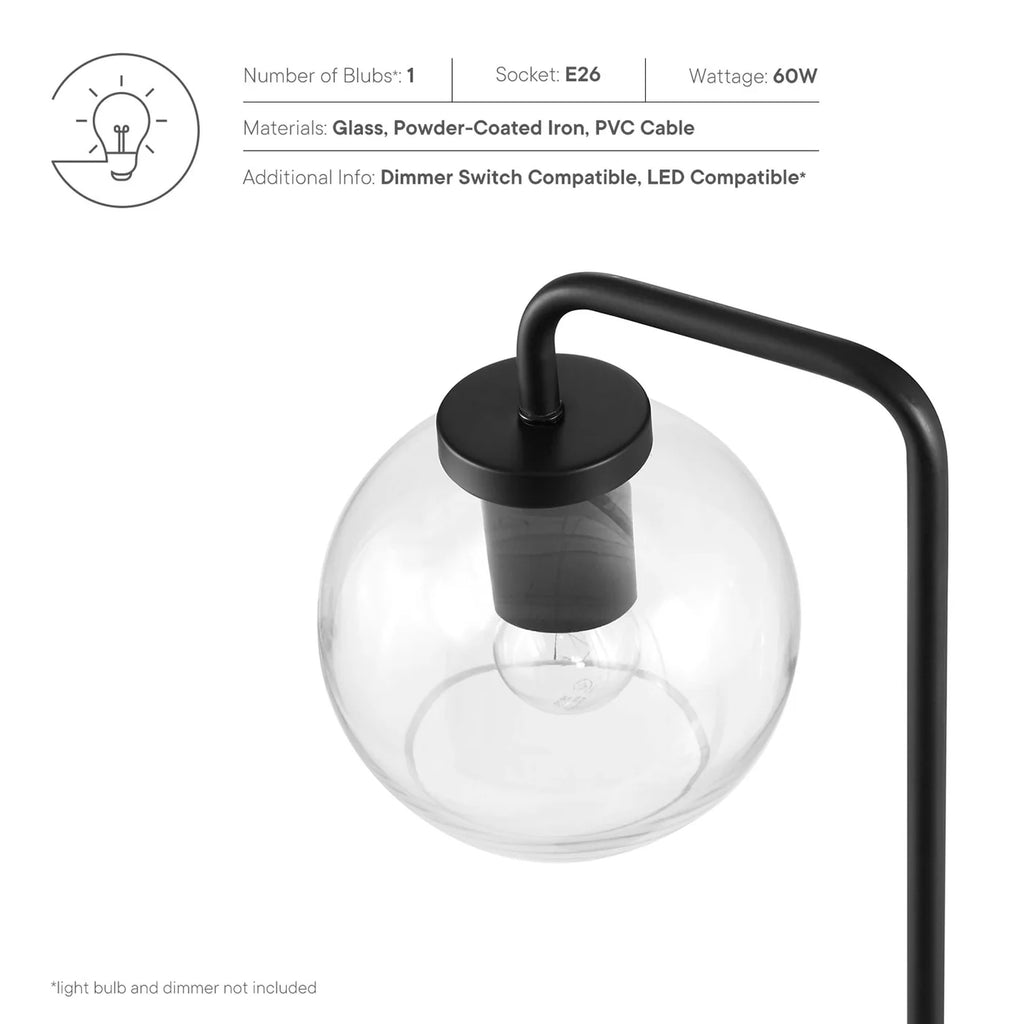 Silo Glass Globe and Metal Table Lamp | Pack of 2 image 13