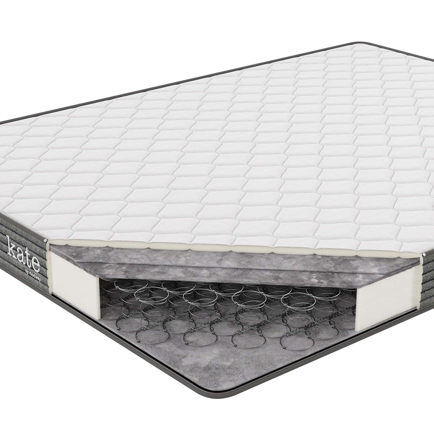 8" Queen Size Mattress | 7.2" Bonnell Coil System | Robust Support With 0.4" Plush Cushioning Foam Layer | Pack of 2 image 8