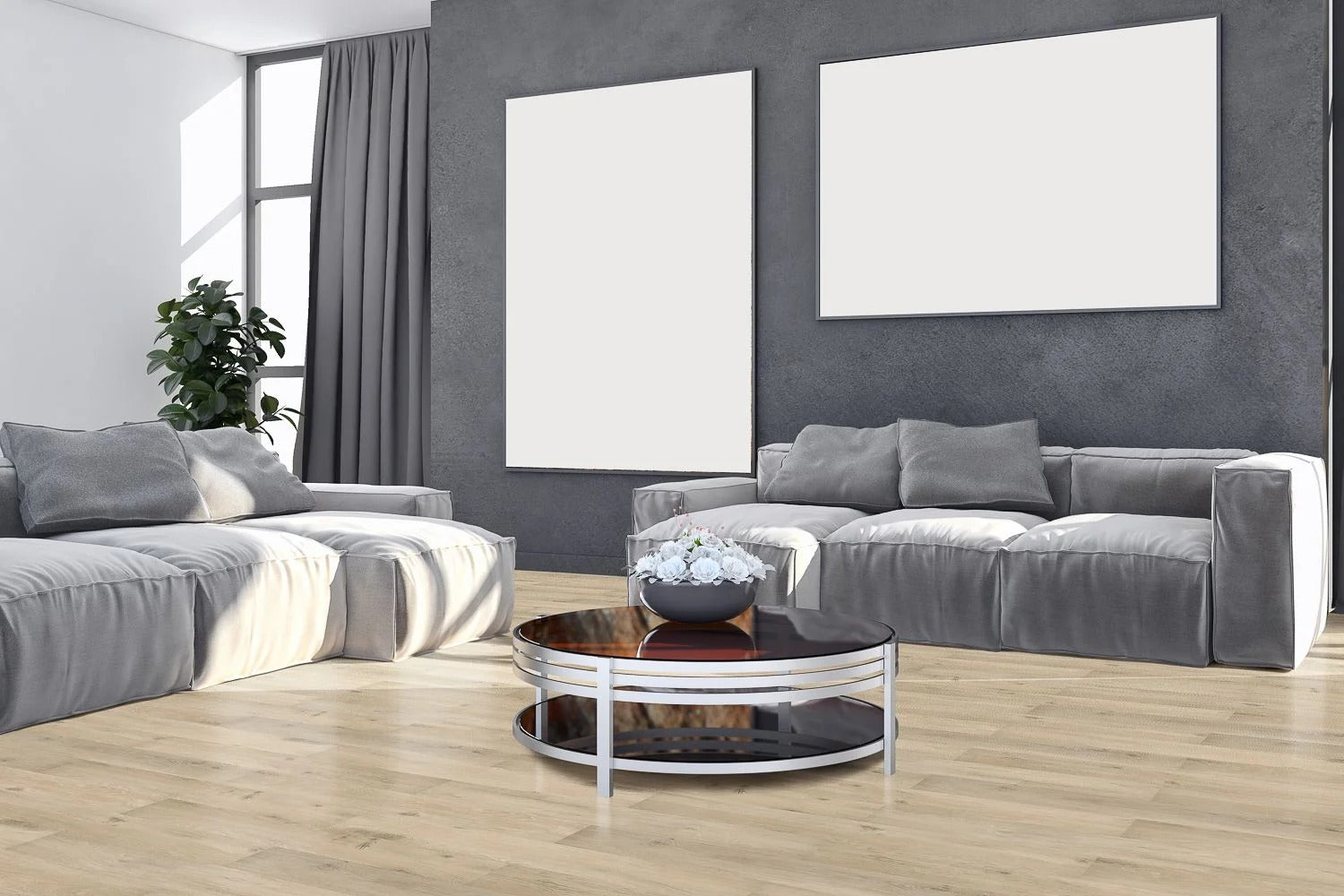 5 mm SPC Vinyl Flooring | 7" X 48" Plank | 1 mm IXPE Padding Attached | 22 Mil Wear Layer | Click Lock Installation | Stagna Series 1528 | Fire Resistant | FloorScore® Certified | 1 Box (10 Planks) image 2