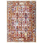 Antique Floral Design | Area Rug | Vintage Floral Lattice Rug in 8 FT X 10 FT And 5 FT X 8 FT | With Rubber Gripping Underside image 11