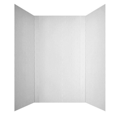 Subway Shower Wall Tiles For Shower and Tub Surrounds | Glue Up Easy To Install | 3 Wall Set image 7