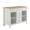 Oak White Farmstead Kitchen Island image 0