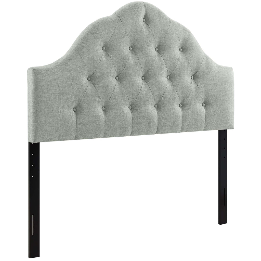 Sovereign Upholstered Fabric Headboard | Padded with Foam, Linen Fabric Upholstery | Queen &amp; King Sizes | Gray &amp; Beige Color Options image 7