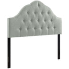 Sovereign Upholstered Fabric Headboard | Padded with Foam, Linen Fabric Upholstery | Queen &amp; King Sizes | Gray &amp; Beige Color Options image 7