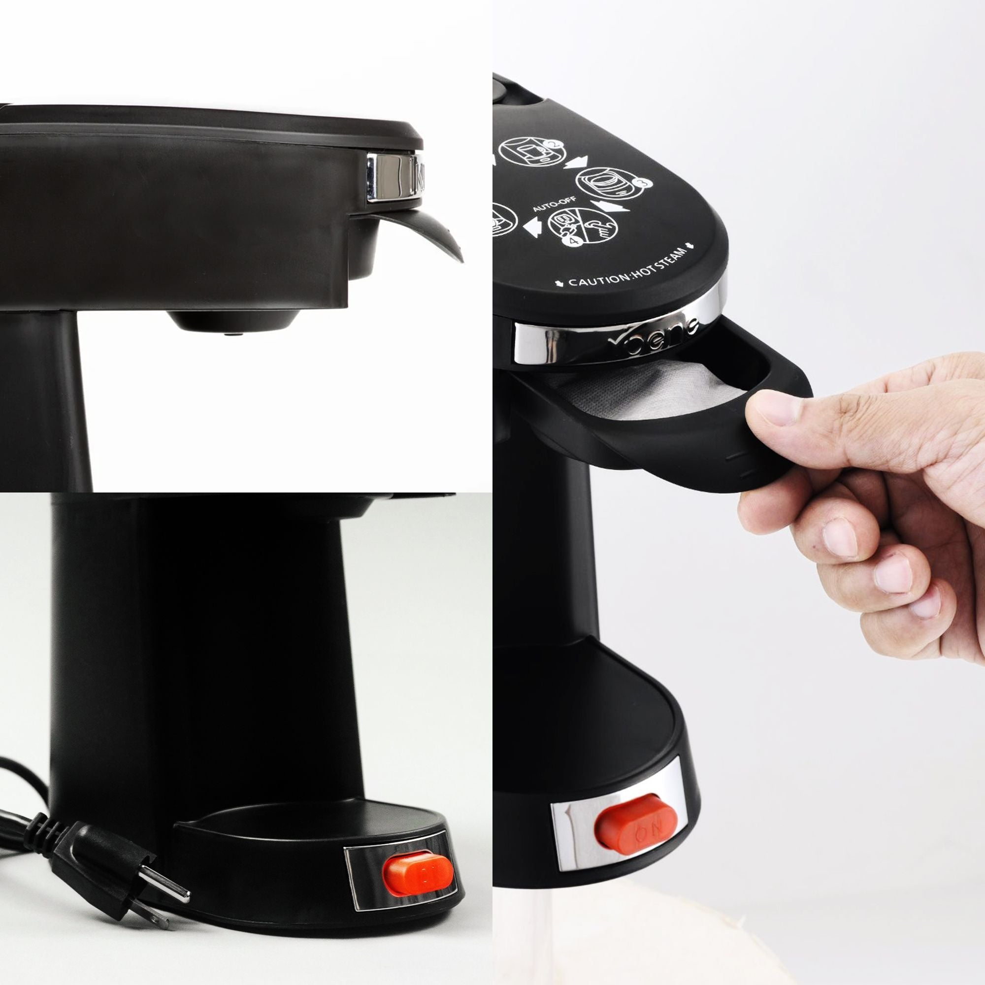 550 Watt 1 Cup Coffee Maker | Anti Drip & Automatic Shut Off For Safety & Convenience | Instant Brew | ETL Listed | Compact Coffee Maker | Pack Of 6 image 1